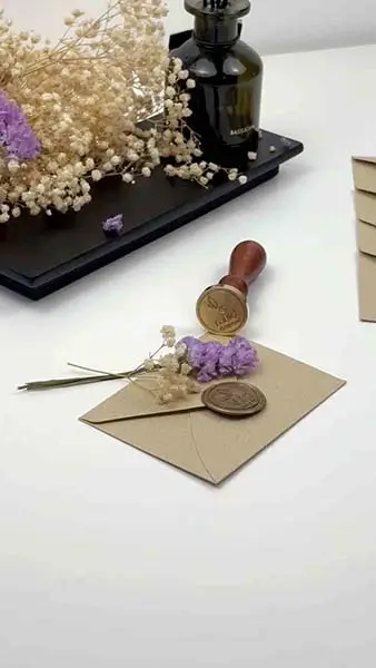 Tarjeta regalo Blum y sello